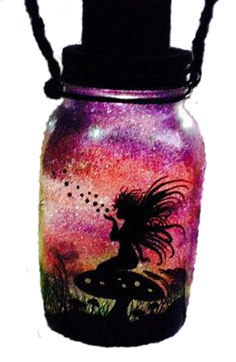 Mason jar fairy jar
