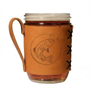 Fish leather drink holder