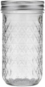 Ball 12 oz quilted crystal canning jar