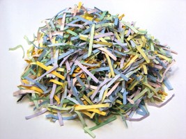 Mason jar Easter basket shredded paper grass