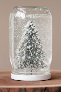 Winter mason jar