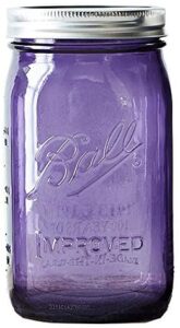 Ball 32 oz wide mouth purple quart mason jar