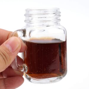 2 oz mini mason jar with handle